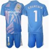 Real Madrid Thibaut Courtois #1 Torwart Heimtrikot 2024-25 Kurzarm (+ kurze hosen)